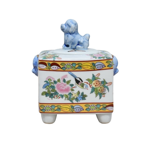ROSE CANTON DOG JAR 5"