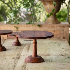 Lg Wooden Cake Stand