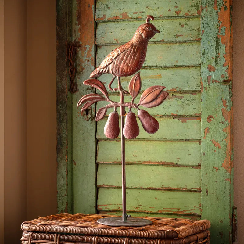 Christmas Tree Topper- Partridge in a Pear Tree with Stand