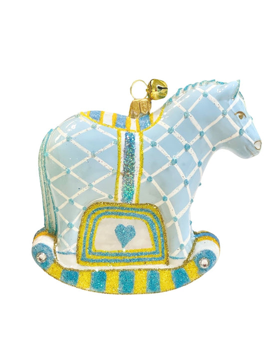 Jingle Nod Rockabye Baby Ornament, Blue