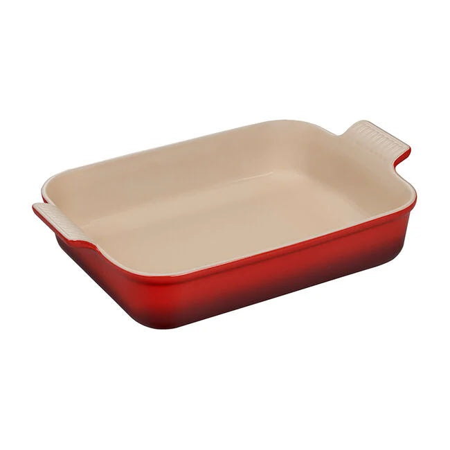 Le Creuset 4qt Heritage Rectangle, Cerise