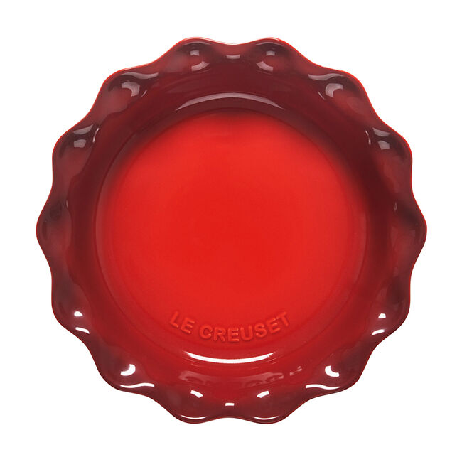 Le Creuset Fluted Pie Dish, Cerise