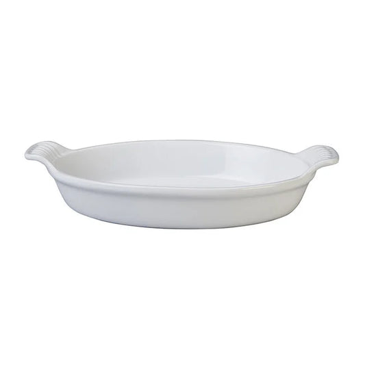 Le Creuset 1 Qt Heritage Oval Baking, White