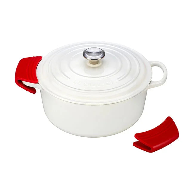 Le Creuset Set Of 2 Silicone Pot Grips, Cerise
