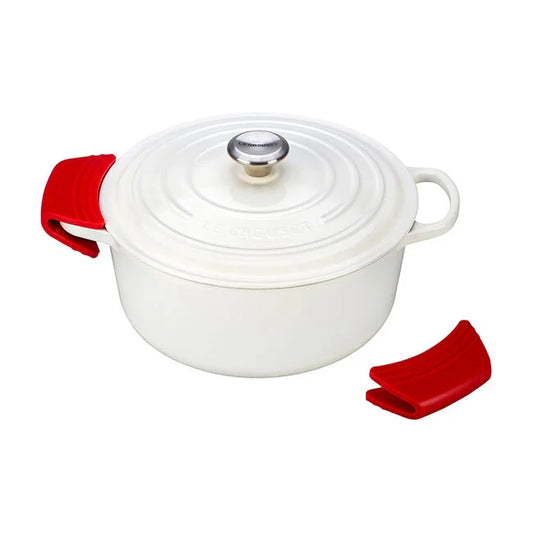 Le Creuset Set Of 2 Silicone Pot Grips, Cerise