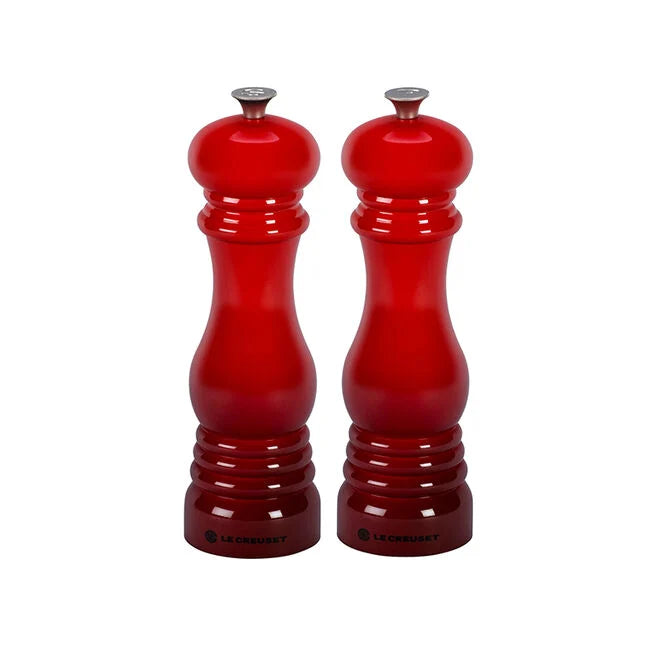 Le Creuset Salt & Pepper Mill Set, Cerise