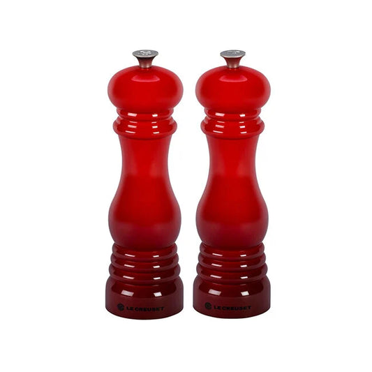 Le Creuset Salt & Pepper Mill Set, Cerise
