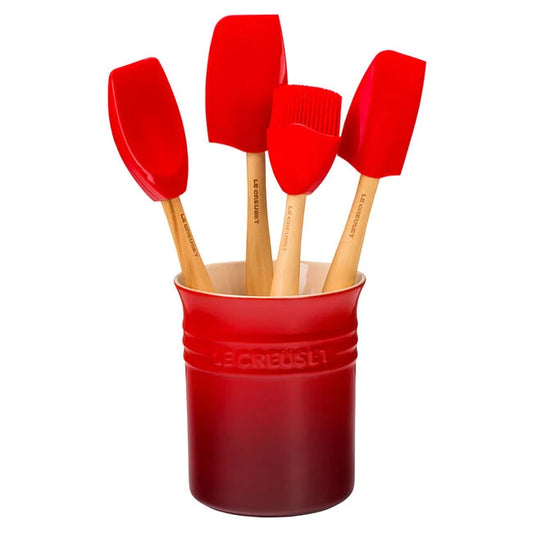 Le Creuset S/5 Utensil Crock, Cerise