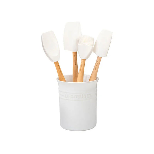 Le Creuset S/5 Utensil Crock, White