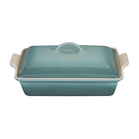 Le Creuset 4 Qt Heritage Rec. Covered Casserole, Sea Salt