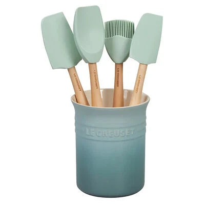 Le Creuset S/5 Utensil Crock, Sea Salt