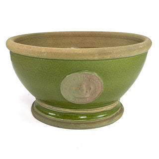 Botanical Collection Hampton Kew Footed Bowl Large, Moss Green