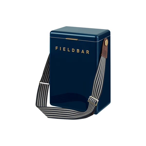 Fieldbar Drink Box Swing Sling, Sea Boat Blue & Safari White
