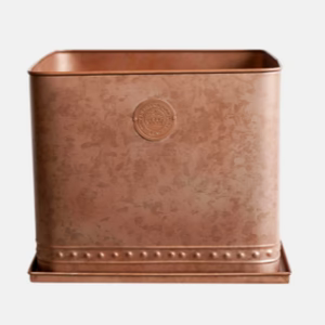 Bot Collections Kew Aged Copper Regency Square Outdoor Planter, Copper