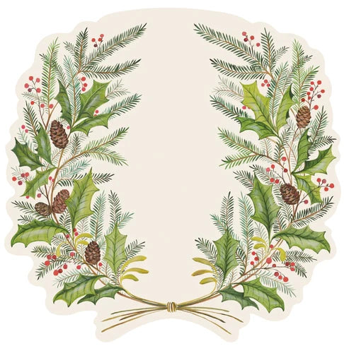 Hester & Cook Die-cut Christmas Sprigs Placemat