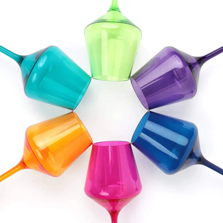 Pop Design - Unbreakable Stemmed Wine Glasses- Jewel Collection