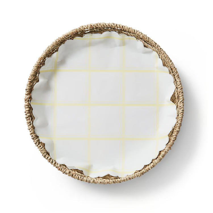 Plate & Pattern Flat Liner, Lemon Chiffon