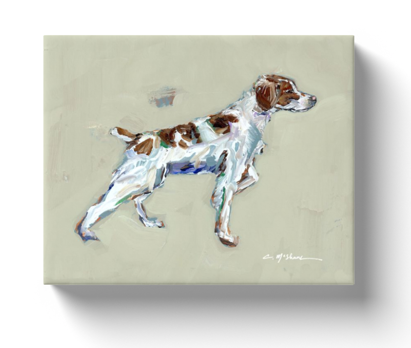 Brittany Spaniel canvas