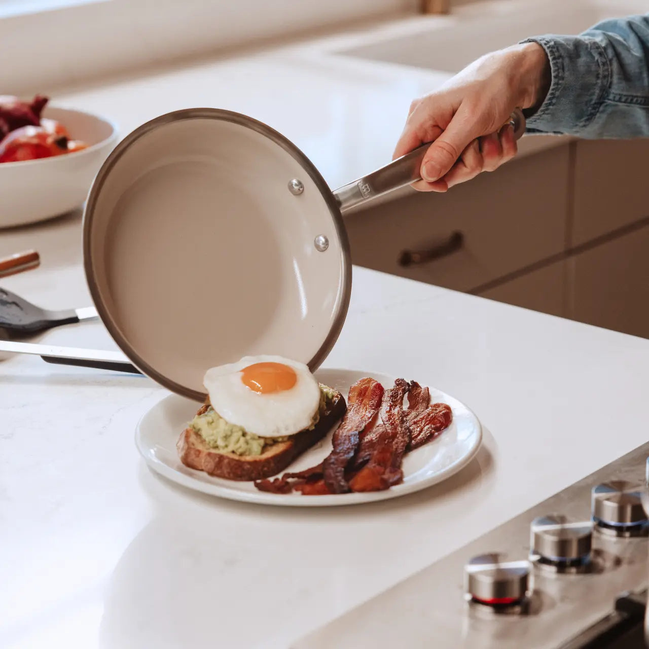 Made In 10" CeramiClad Frying Pan - Sand
