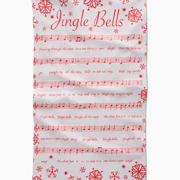 Geometry Frosty Notes Tea Towel