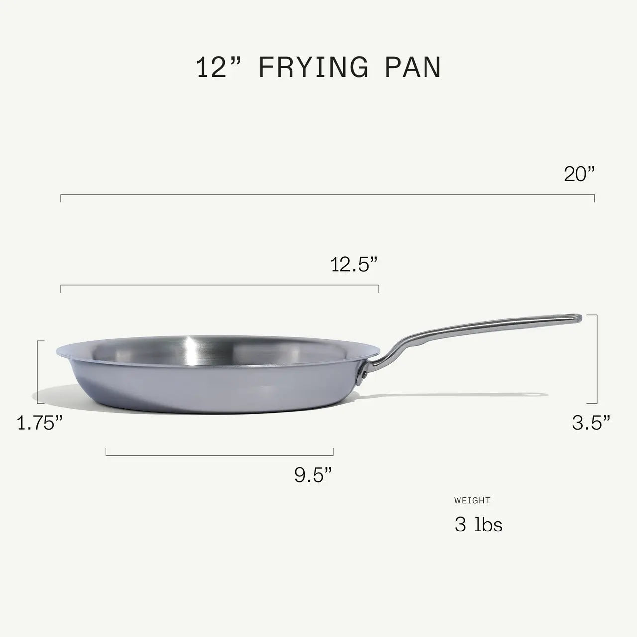 Made In 12" Stainless Steel Frying Pan