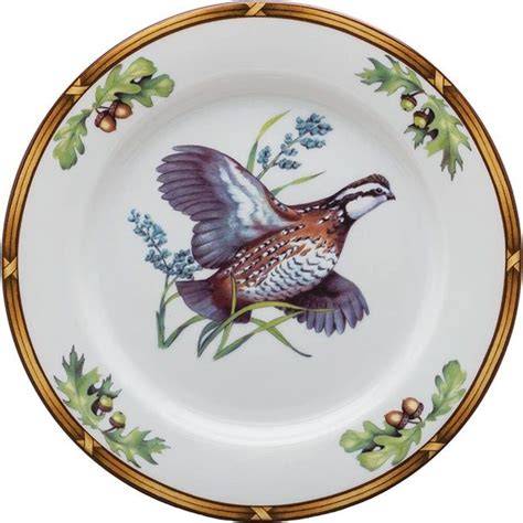 Julie Wear American Wildlife Salad Plate - Quail
