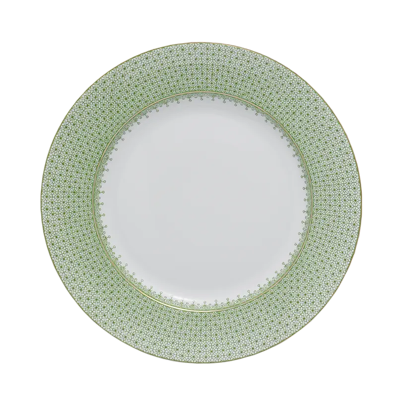 Mottahedeh APPLE GREEN LACE DESSERT PLATE