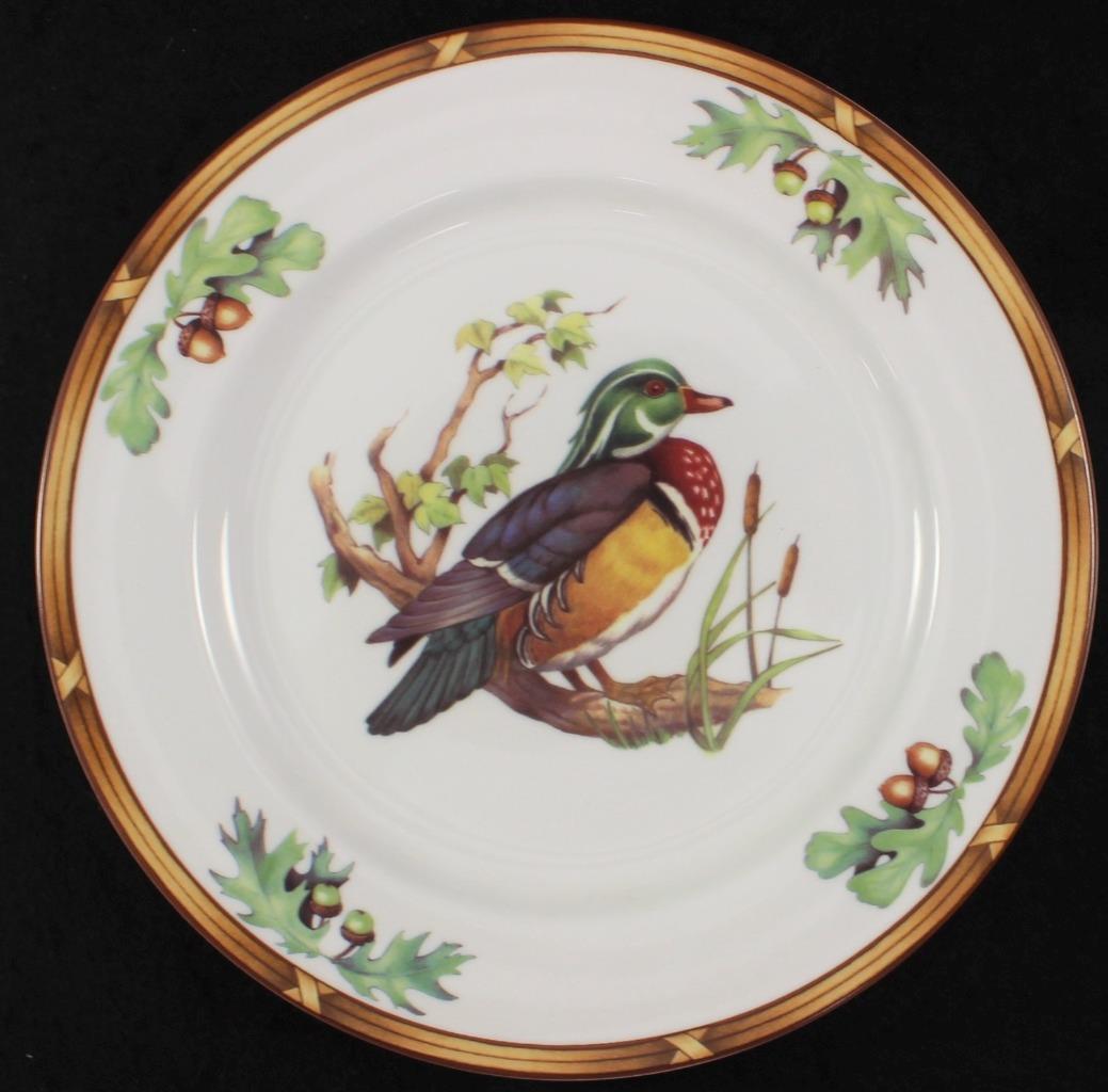Julie Wear Game Birds Salad Plate - Wood Duck