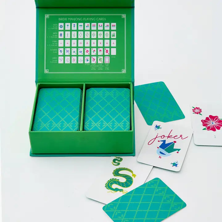 Oh My Mahjong Birdie Playing Cards