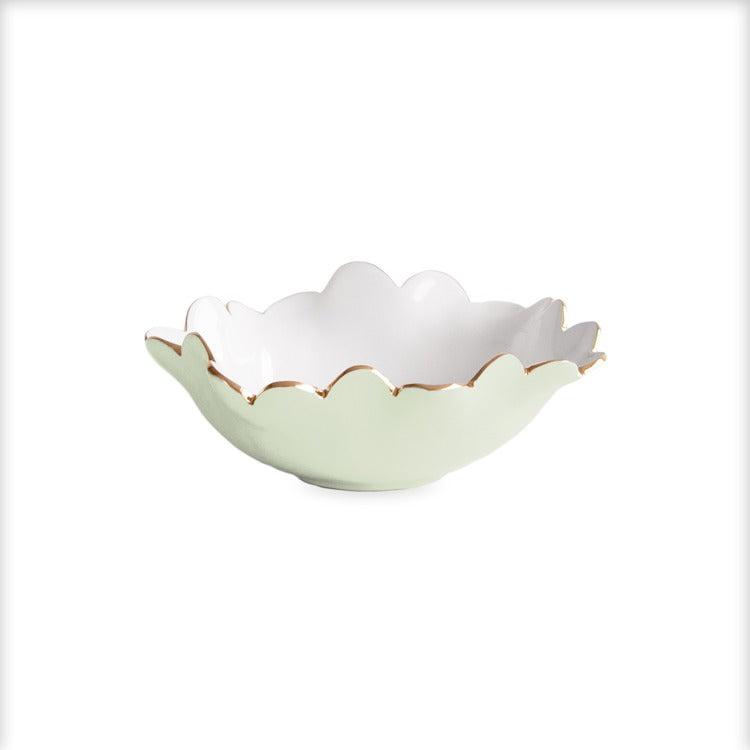 BEATRIZ BALL ENCANTO Colette Mini Round Bowl (Pistachio and White)