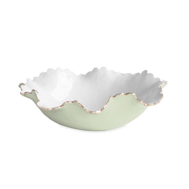 BEATRIZ BALL ENCANTO Colette Large Bowl (Pistachio and White)