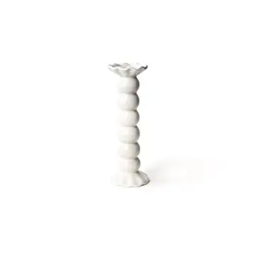 Coton Colors White Ruffle Knobbed Candle Holder, Large