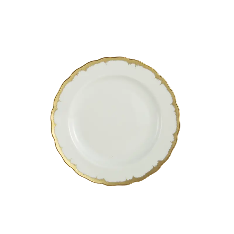 Mottahedeh Chelsea Feather Gold Breand and Butter Plate