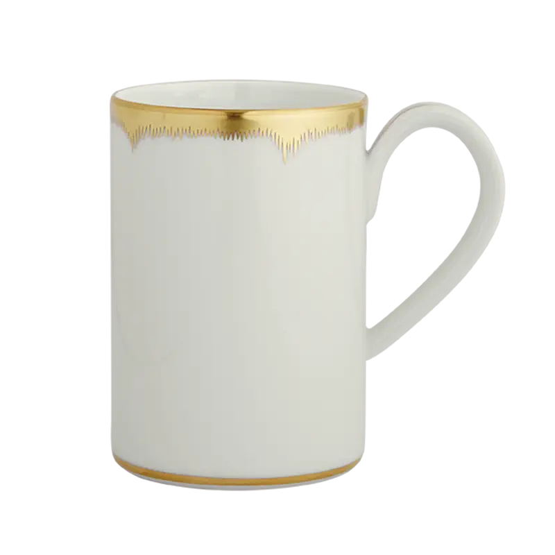 Mottahedeh Chelsea Feather Gold Mug