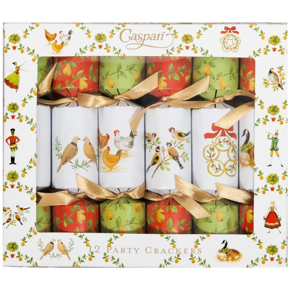 Caspari On the Twelfth Day Mini Party Crackers
