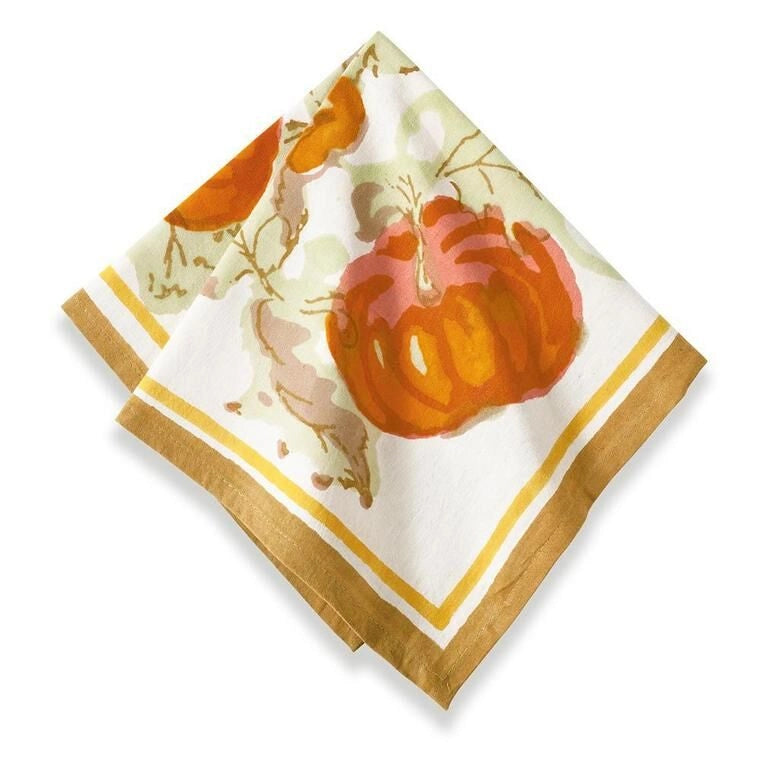 Pumpkin Orange & Mustard Napkins