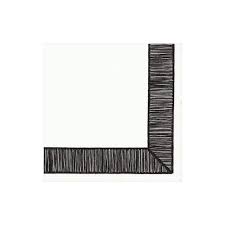Caspari Ribbon Border Black Cocktail