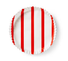 Plate & Pattern Red Stripe Liner