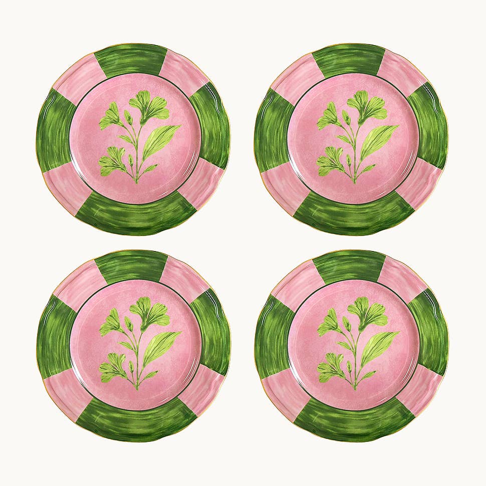 Josephine pink dinner plate (set of 4)
