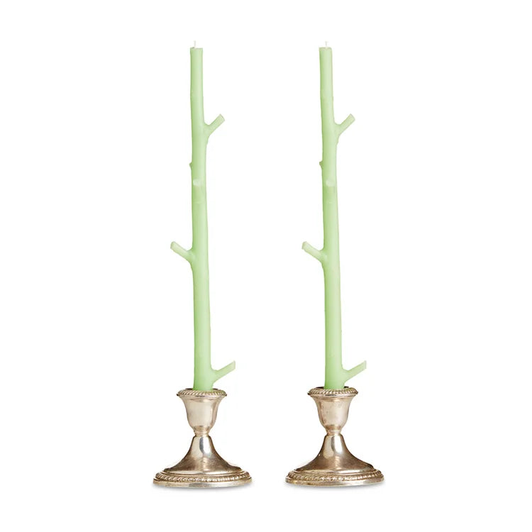 Stick Candles Maple, Pair - Key Lime