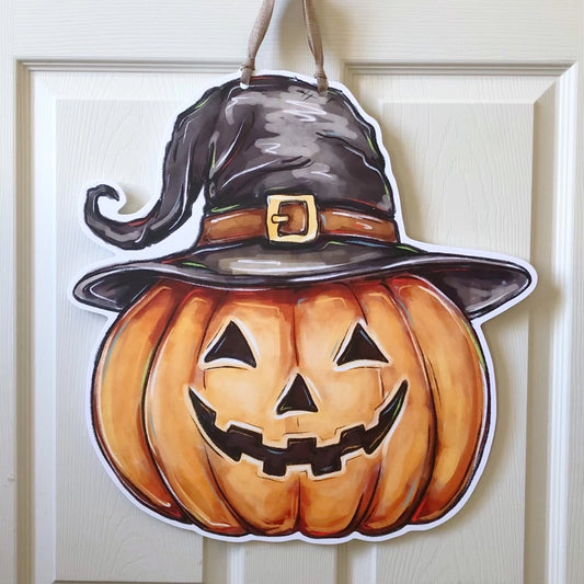 Home Malone Jack-O-Lantern Pumpkin Door Hanger