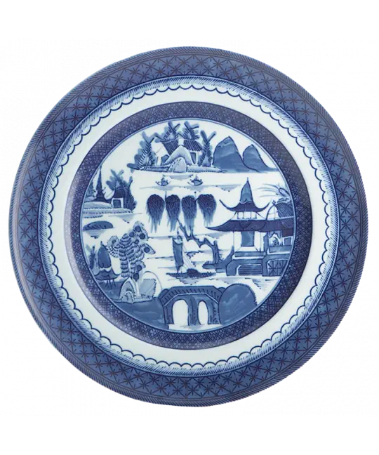 Blue Canton Dinner Plate, Large