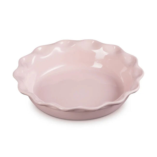 Le Creuset 9in Heritage Fluted Pie Dish, Chiffon Pink