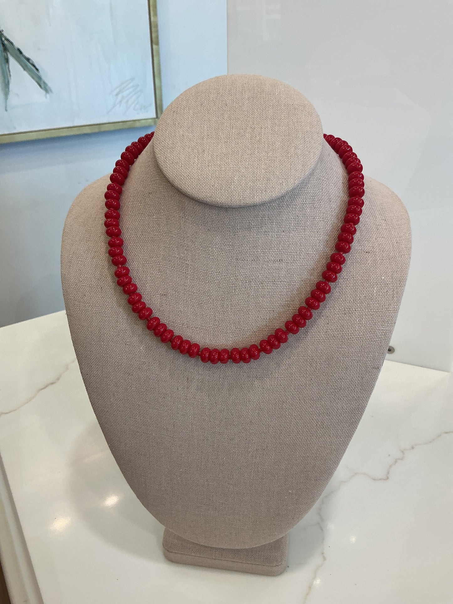 BCB - Red Beaded Necklace