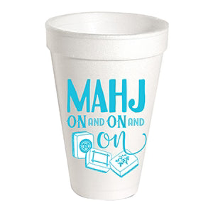 Rosanne Beck Styro cups Mahj On