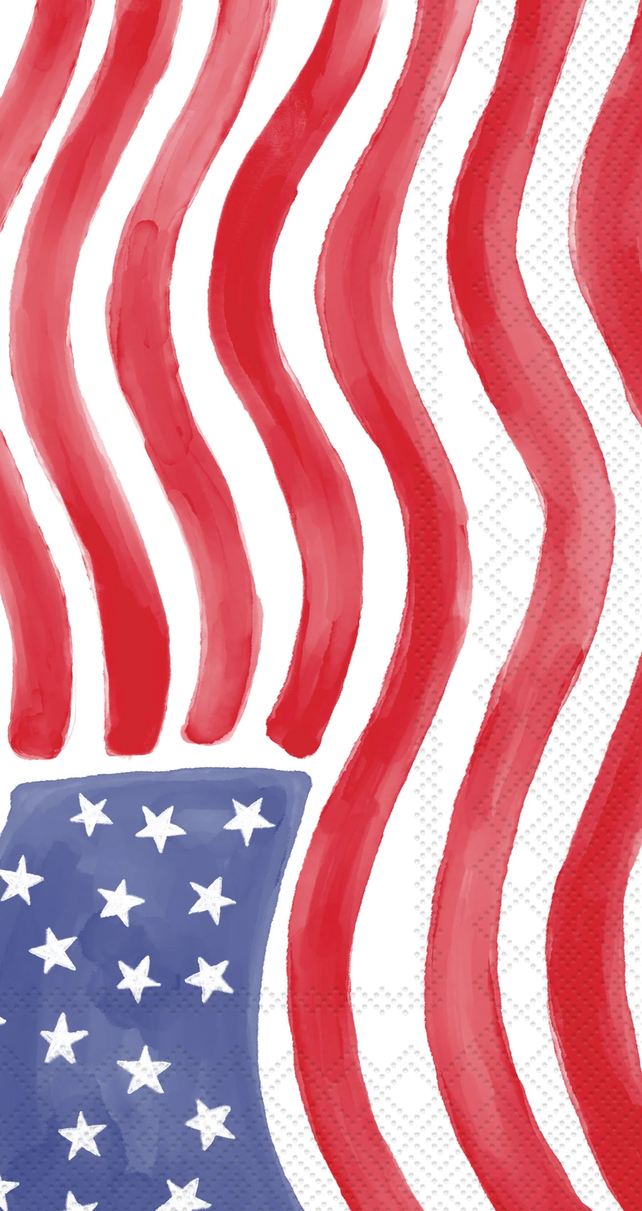 Stars & Stripes Stamp Guest Towel Napkin