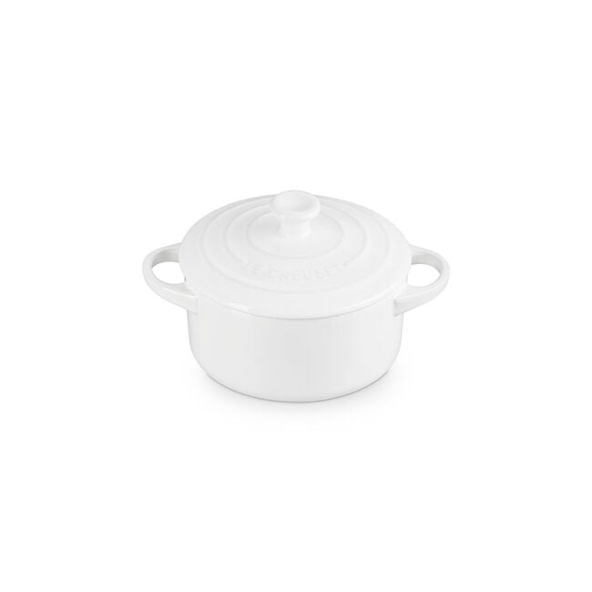 Le Creuset Mini Round Cocotte, White