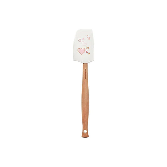 Le Creuset Craft Md Spatula Mon Coeur, White