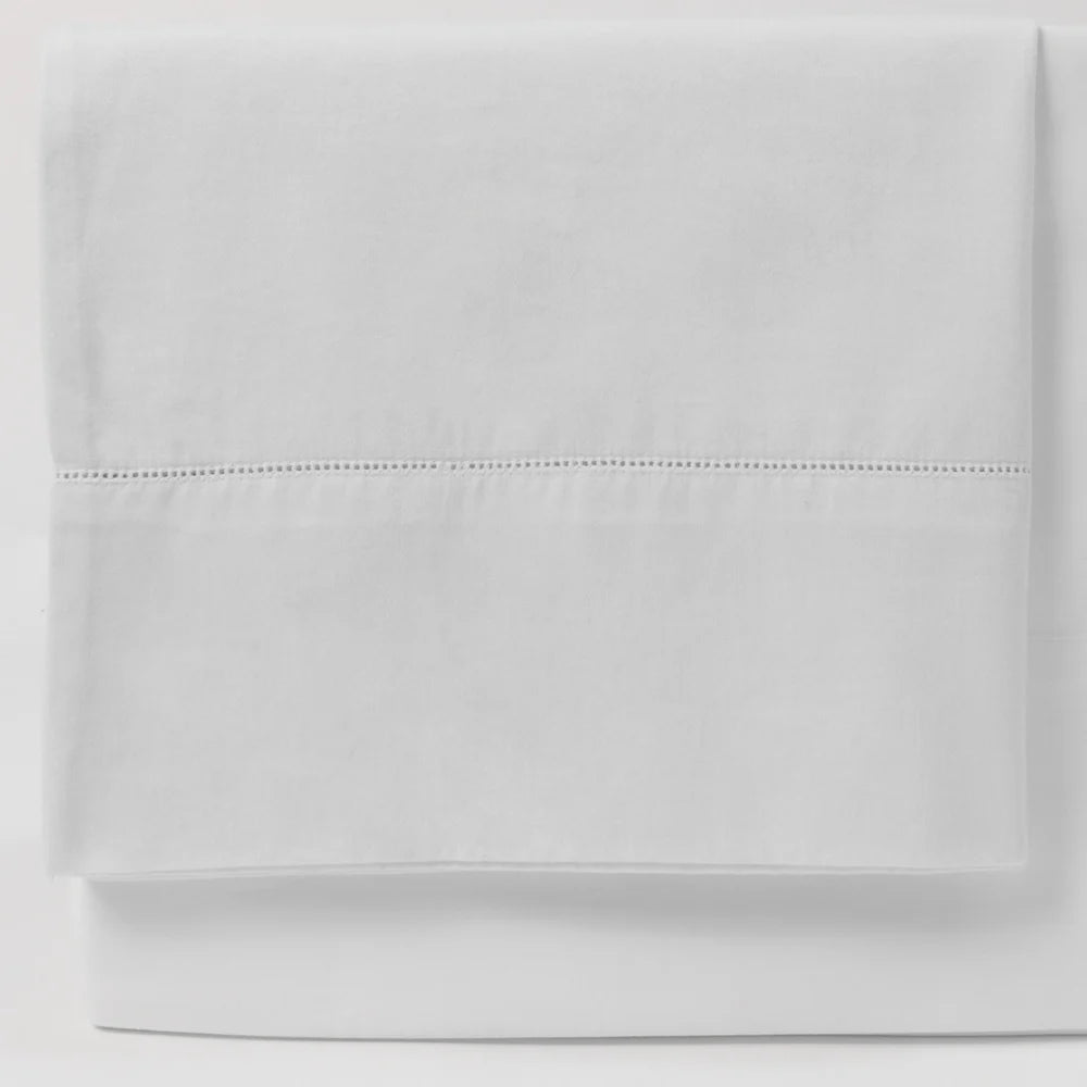 Amity Murano Hemstitch P/C White, Standard
