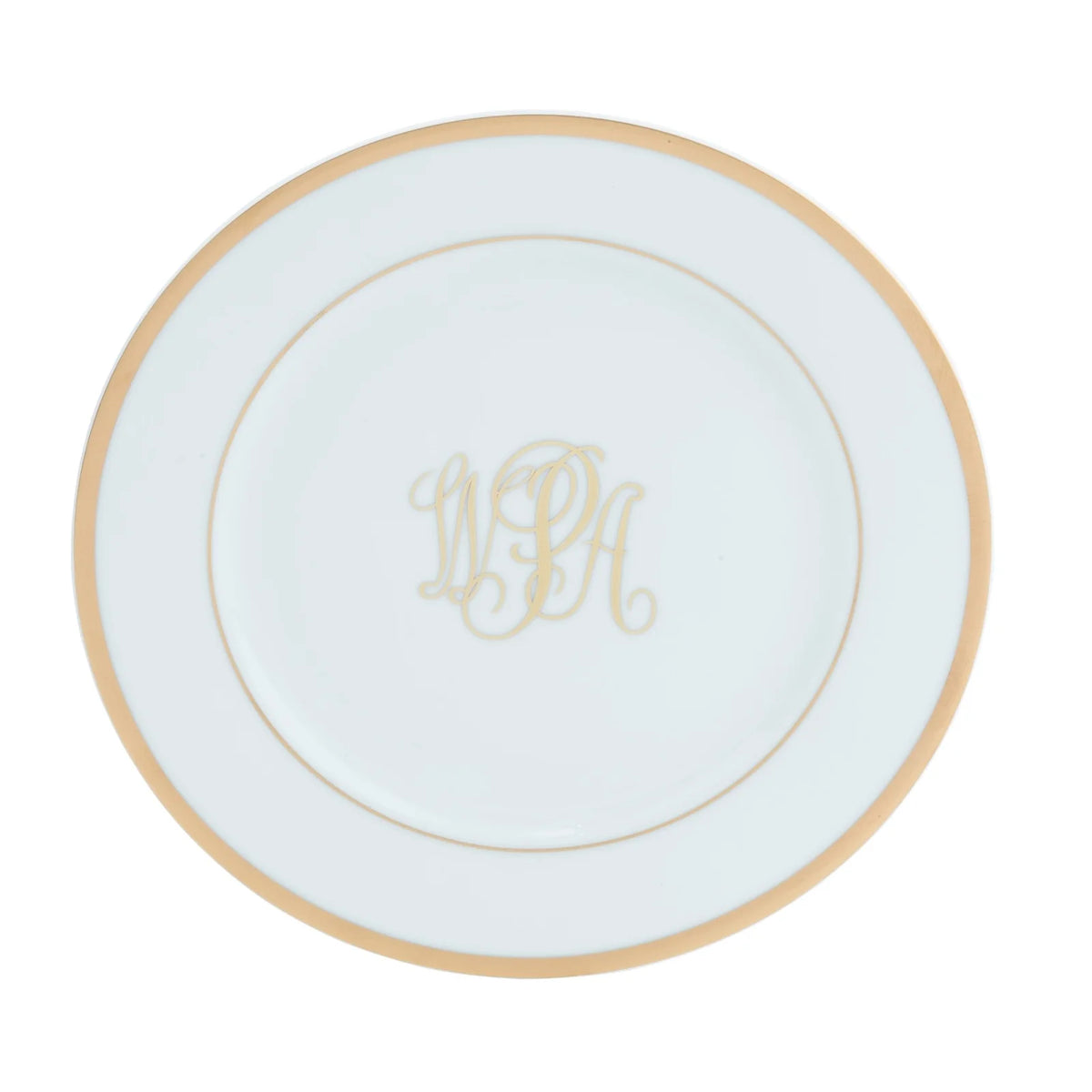 Pickard UW w Monogram Gold Accent Plate